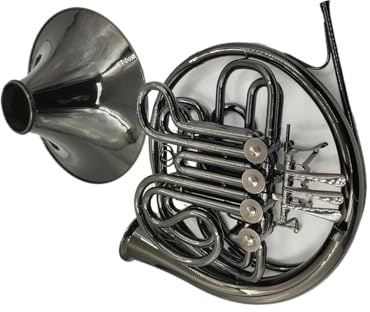 Anfänger Waldhorn F/Bb Waldhorn Geteilt Zweireihig Vier Klappen Vernickelt Professionelles Musikinstrument Mit Koffer