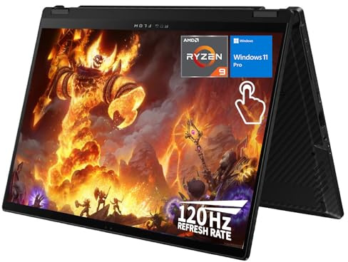 ASUS ROG Flow 13.4 Ryzen 9 Touchscreen Business Convertible 2-in-1 Laptop, 13.4 FHD+ 1920 * 1200 Touchscreen 120Hz, AMD Ryzen 9 7940HS(Beats Intel i9-13900H), 16GB RAM, 1TB SSD, Windows 11 Pro
