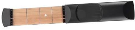 OFFSCH Griffbrett Gitarre Übungswerkzeug aus Kunststoff Tragbar für Anfänger zum Akkordwechsel und Fingertraining Schwarz | Fingertrainer zum Saitendrücken, Tragbares Übungswerkzeug, Kompaktes Format für Unterwegs