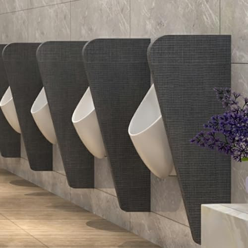 Sichtschutz für Herren-Urinal mit Edelstahlbeschlägen, Trennwand für öffentliche Toiletten, Urinal-Trennwand für Hotelbadezimmer, Sichtschutz für Herren-Urinal-Toiletten, Toiletten-Schrank, Wird in