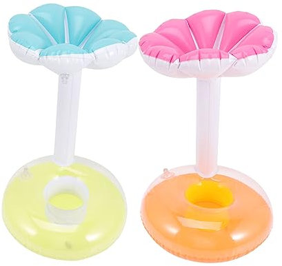 JOINPAYA 4pezzi Galleggianti Per Bevande Da Piscina Portabevande Gonfiabili Forma Di Cartone Animato Per Feste in Piscina e Giochi d Acqua