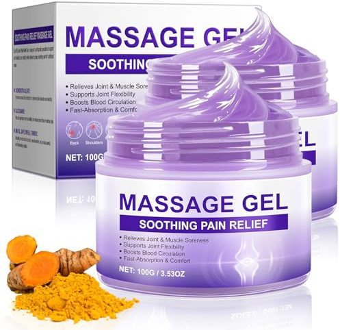 Joint Pain Gel Purple Gel, Pain Relief Massage Gel for Joint Activities, Purple Joint Repair Cream,Effective Soothes for Back, Neck, Hands, Kneel-2PCS