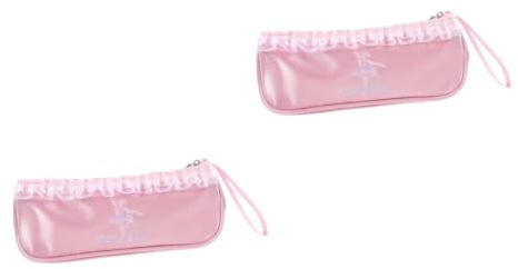 Healvian 2 Stück Tasche Für Tanzschuhe Balletttasche Tanztasche Ballettschuh-schminktasche Tanzschuhtasche Schuhtaschen Für Tänzer Aufbewahrung Von Tanzschuh Polyester Rosa