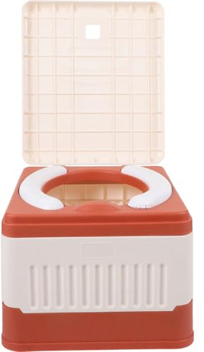 CALLARON Tragbare Faltbare Campingtoilette 9.84X8.27X6.69In Leichtes Outdoor Autotoilette Notfalltoilette Für Camping Wandern Angeln Baustelle