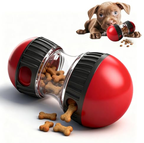Homshsjhkis Jouet Distributeur Croquettes Chat, Gamelle Anti Glouton Chien, Jeu d'Intelligence Chien, Slow Feeder Améliorant Digestion, Interactif Stimulant, Mangeoire Friandises, Alimentation Lente