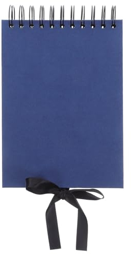 Angoily Album Fotografico con Pagine in Carta Kraft Rilegatura Spirale Nastro Colorato per Decorazioni Fai da Te Album dei Ricordi Portatile per Viaggi e Occasioni Speciali