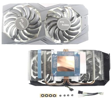 Ventola Dissipatore Di Calore, Compatibile Con La Scheda Video Grafica Quadro RTX A4000 Ventola Dissipatore Di Calore Ventola A4000(Dual fan version)