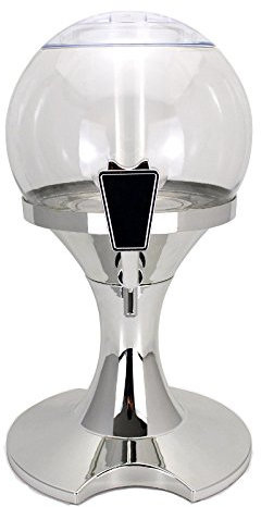 Freedi Dispensador de bebidas de 3,5 litros con forma de bola para cerveza, dispensador de bebidas con núcleo de hielo