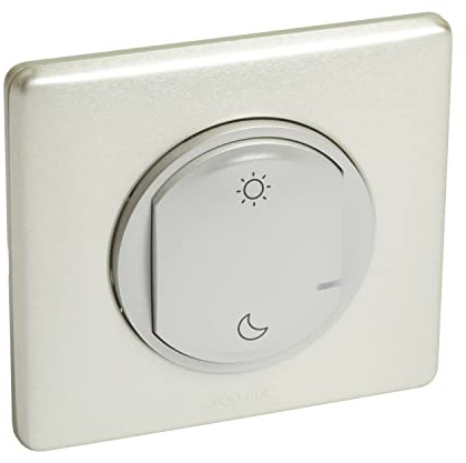 Legrand - Commande Lever/Coucher pour installation connectée Céliane with Netatmo avec plaque Métal Titane