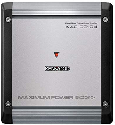 Kenwood KAC-D3104 - Amplificatore audio stereo per auto, 600 W, max 4 canali, classe D