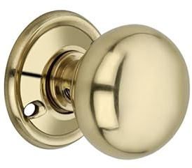 Infinity Decor Victorian Period Cottage Pair Door Knob Mortice Handle Brass(40mm, Polished Brass)