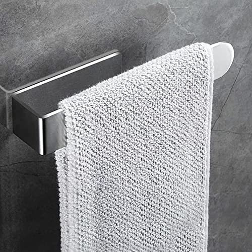 DONGDA Toallero Adhesivo Barra, Toalleros de Baño sin Taladro Acero Inoxidable, Colgador Toalla Baño Adhesivo, Toalleros Barra Sin Taladro Montaje En Pared para Baño y Cocina