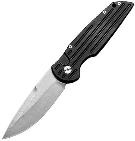 Joa Kleine handliches werkzeug stahl messer scharf rutschfest Schwarz Survival Tragbare Camping outdoor messer edc Jagdmesser klappmesser flipper taschenmesser Alu neck knife messer premium faltbar
