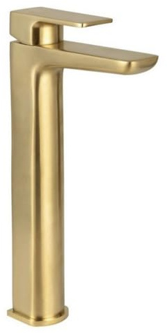 Housler® Tall Brushed Brass (Mat Gold) Basin Mono Mixer Tap