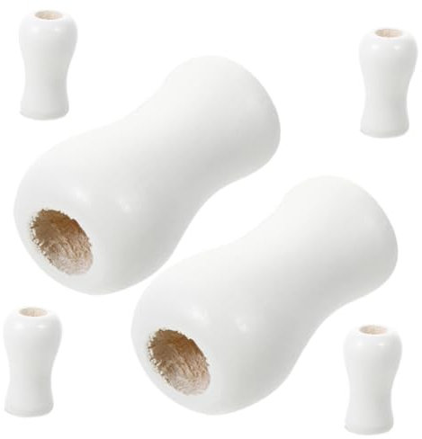 STOBAZA Jalousiekordel-quasten 6 Stück Holz-fenster-jalousie-zugknöpfe Jalousiekordel- Jalousie-zugkordel-knöpfe Ersatz-jalousieteile Einfaches Wohndekor-accessoire