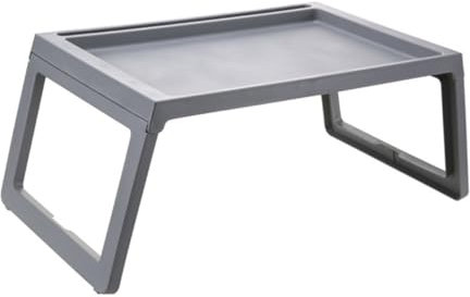 Gadpiparty Letto Pieghevole Supporto Per Laptop Tavolo Colazione Pieghevole Realizzato Scanalatura Per Telefono Adatto Per Ufficio Casa Campeggio Grigio