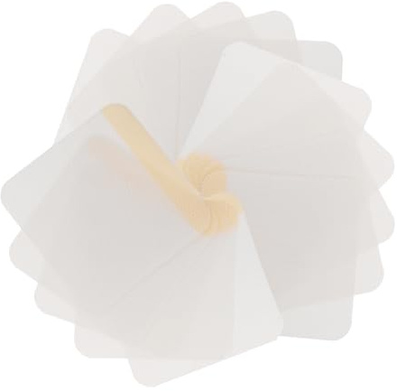 SAFIGLE 100pcs Breathable Non-Woven Fabric Fixed Patches for Acupoint Therapy 6cm x 6cm Adhesive Blank Stickers for Pain Relief and