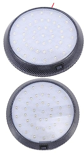 Cabilock 2pièces Plafonnier De Voiture Rond à Led Lot Pour Éclairage De Véhicule Intérieur Pour Camions