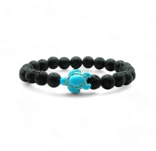 aninu Perlen Armband mit Schildkröte u Live Tracking + App - Ocean Freundschaftsarmband für Damen u Herren, Turtle Friendship Bracelet als Geschenke für Frauen u Männer
