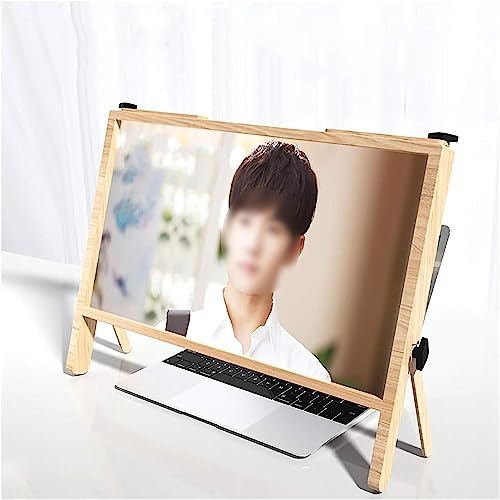 XDLEDMKIZ Portable Amplifier Desktop,screen magnifier, Screen Magnifier for Office,Laptop Magnifier HD Reading Magnifier Universal Foldable