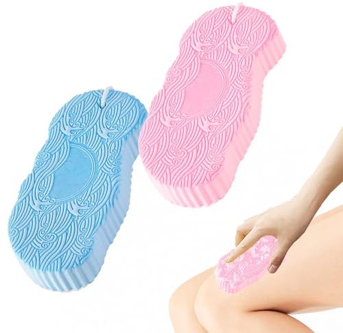 Rrlihjgu Éponge de Bain Bébé,Éponge De Bain Nid D'abeille Pour Soins Bébé | Gommage Doux Pour Corps Femmes Voyage Salle De Douche