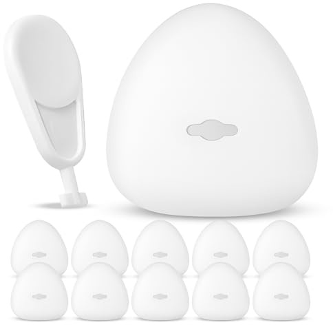 SAFER GIGGLES Baby Safety Socket Covers 10 Pack, White Outlet Plug Protectors, Childproof Electrical Outlet Covers to Prevent Shock for Toddlers & Babies