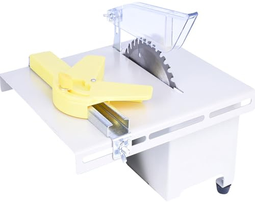 Mini Table Saw Polisher Cutting Machine, 750W 0-10000 RPM Compact Table Saw with 6 Inch Blade, Portable Rock Saw for Woodworking and Crafts