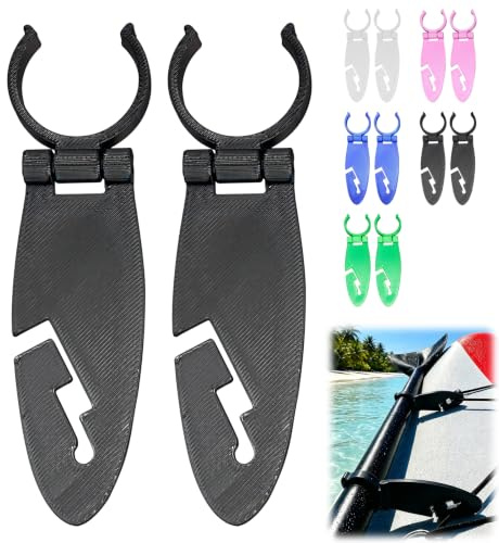 Xevinas Stand Up Paddle Zubehör, 2 Stück Sup Paddelhalter Aus ABS, Sup Board Zubehör Zur Sicheren Paddelbefestigung, Sup Zubehör Gadgets Für Standup Paddling Board, Kajak & Kanu