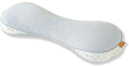 CCXXYGWJ Oreiller Cervical en Sarrasin – Rouleau Cervical réglable pour dormeurs sur Le côté sur Le Dos, Housse Biologique Lavable rafraîchissante, Soutien Ferme pour soulager Les douleurs