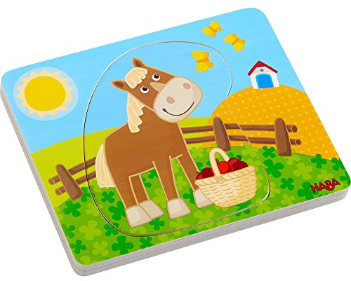 HABA 303178 Holzpuzzle Lustiges Landleben