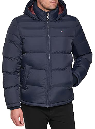 Tommy Hilfiger Doudoune à capuche alternative au duvet pour hommes (taille standard et grande taille)