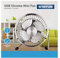 Status Ventilatore da tavolo USB | Mini ventilatore portatile da 4 pollici | Ventilatore piccolo a velocità singola | Cromato | SUSBCRMFAN1PKB4