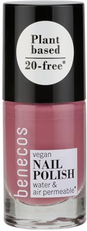 Benecos 20-Free Vegan Nail Polish mystery - pflanzenbasierter Nagellack - schnelltrocknend & langanhaltend - wasserdurchlässig - angereichert mit Biotin - 5ml