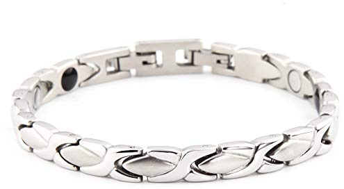 Tri Balance 3in1 Wellness Edelstahl Magnetarmband Neodym Germanium Turmalin Silber Hochglanz + matt poliert Energetix 4you 8033 S/M oder L/XL