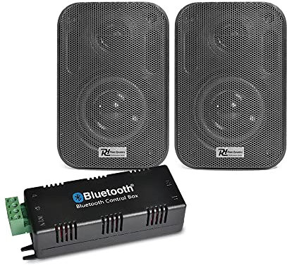 E-Audio B425BL Bluetooth Amplifier & Wall Speakers Smart Home Audio Wireless Stereo HiFi Black