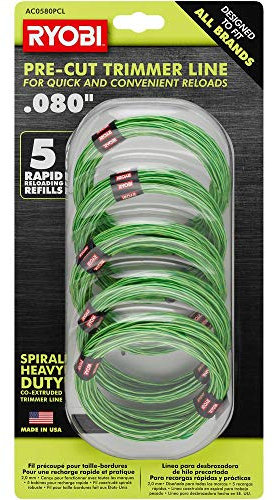 Ryobi AC0580PCL - Filo per tagliabordi a spirale, resistente, 5 x 16 piedi