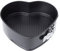 CABLEPELADO Molde Corazón Desmontable Antiadherente - Molde para Bizcochos - Recipiente para Horno, repostería, Tartas, Pasteles - Acero - Fácil de Limpiar - Liberación rápida Clip-Clap - 23 cm