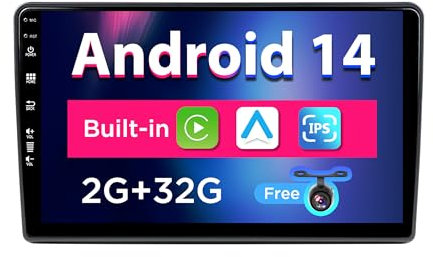 SXAUTO Android 13 IPS Autoradio Passt für FIAT Ducato/Citroen Jumper/Peugeot Boxer - Eingebaut Carplay/Android Auto - Kamera KOSTENLOS - 2G+32G - Lenkradsteuerung DAB 4G Fast-Boot - 2 Din 9 Zoll