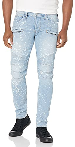 Hudson Men's The Blinder V.2 Skinny Biker Jean Rp, Indigo Spray, 31