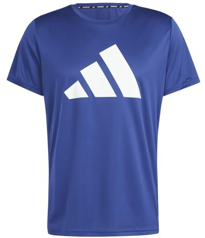 adidas För Män Run It Stripes Tee, dark blue, XL