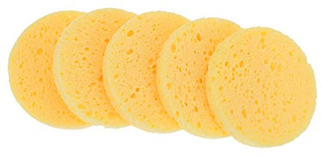 FRCOLOR 50pcs Round Crab Sponges Crab Water Providing Sponges Soft Bath Shower