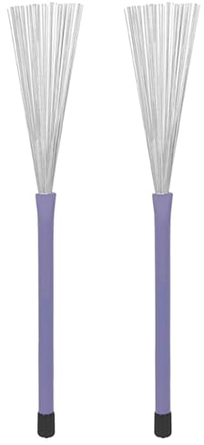 OFFSCH Balais Métalliques Rétractables Pour Batterie Avec Manche Ergonomique Accessoires Pour Percussionnistes Jazz Et Répétitions
