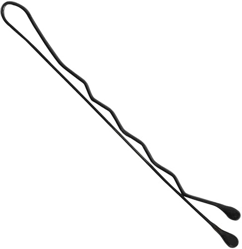 AERZETIX - C69477 - Lot de 60 épingles pinces plates à cheveux 4.5 cm - couleur noir - en métal - chignon mèche salon coiffure glamour mode tenue