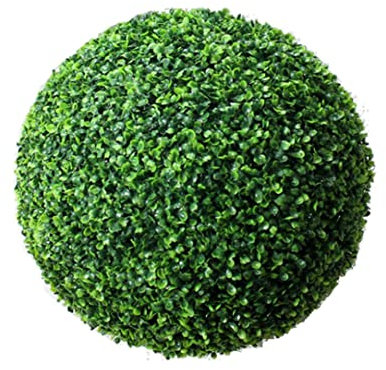 Formschnittkugeln, 36,6 cm, künstliche Büsche, Buchsbaumkugel, künstliche Kunststoffpflanze, dekorativer Formschnittbaum für Hinterhof, Balkon, Garten, Hochzeit, Buchsbaumkugel, künstliche Büsche, kün