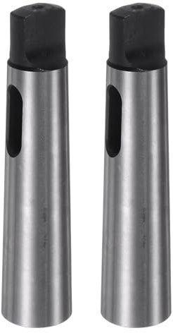 sourcing map 2 adaptadores cónicos morse MT3-MT2 Precisión 0.02 mm de acero de alto carbono manga de taladro reductor de morse cónico central manga reductora de portabrocas para pieza de fresado de