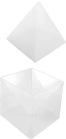 CORHAD Pyramid Silicone Mold Base for DIY Craft Epoxy Resin Mold for Home and Desktop Decor for Handmade Artworks