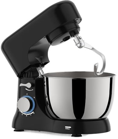 Beachtiful Batteur sur Socle de Cuisine 4,2 L – Crème, Fouet à œufs, Crochet Pétrisseur et Accessoires pour Batteur, Batteur sur Socle à 6 Vitesses, Batteur électrique à Tête inclinable,110V550W