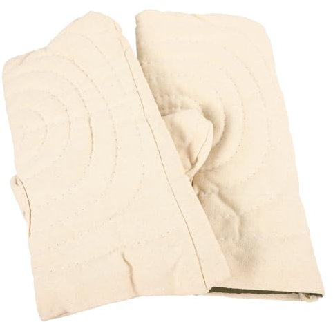 Angoily Echte Baumwolle Hitzebeständige Handschuhe Für Brennöfen Verbrühungsschutzhandschuhe Ofenschutzfäustlinge Und Tonhandschuhe Praktische Fäustlinge