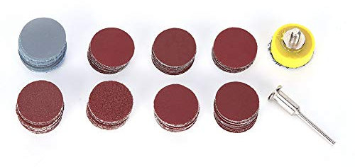 ANKROYU Sanding Discs, Antistatic Aluminium Oxide Round Sandpaper, Self Adhesive Abrasive Discs, Grinding Sanding Discs for Air Grinders Electric Drills