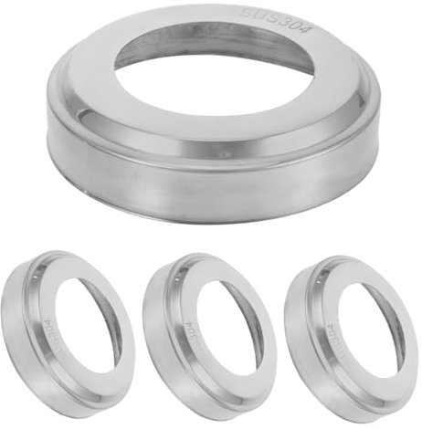 PHENOFICE 4pcs Stainless Steel Armrest Cover Pool Ladder Escutcheons Plates Handrail Tubing for Swimming Pool